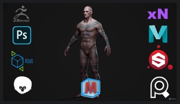 AAA Game 3D Character Art course Module 01 – Body  第1张