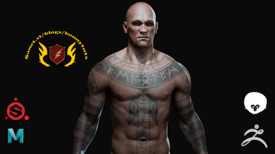 AAA Game 3D Character Art course Module 01 – Body  第1张