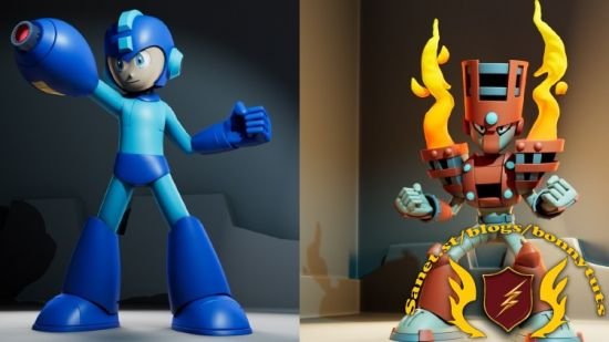 Creating Japanese Game Characters Megaman and Torch Man  第1张