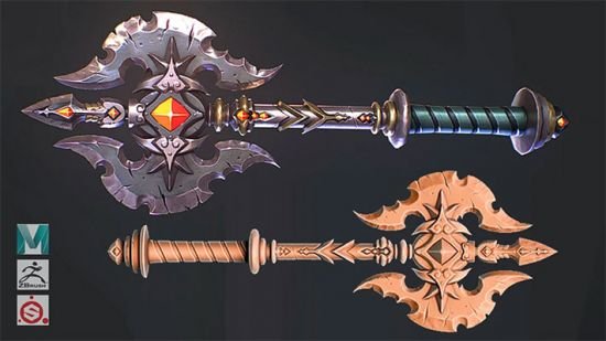 Stylized Game Model Tutorial: Axe  第1张