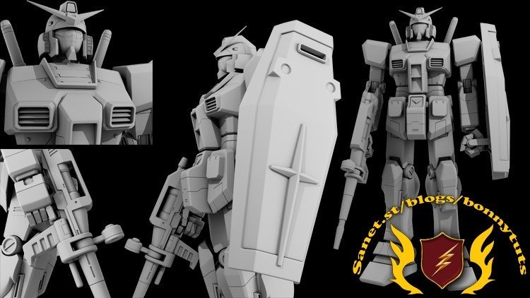 Creating a Gundam Character in Maya 2022  第1张