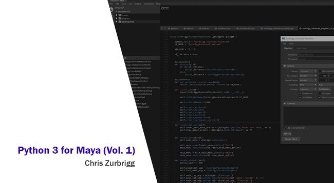 Chris Zurbrigg: Maya Python Collection Tutorials Updated 2025