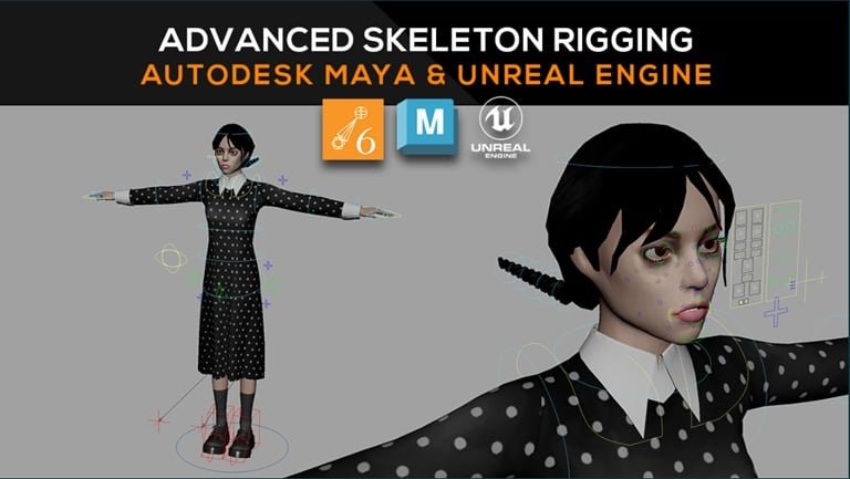 ClassCreatives – Maya & Unreal: Advanced Skeleton Rigging
