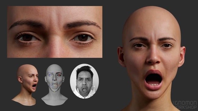 The Gnomon Workshop – FACS Rigging for Facial Motion Capture – Maya & Marmoset Toolbag Workflow