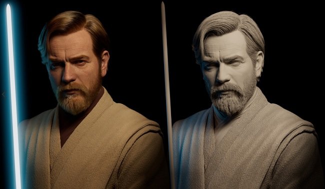 Artstation – Obi Wan Kenobi Realistic Cg Character by Adam O’Donnell  第1张