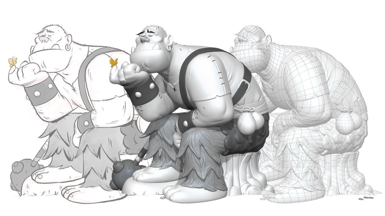 Matching a Stylized Concept in ZBrush  第1张