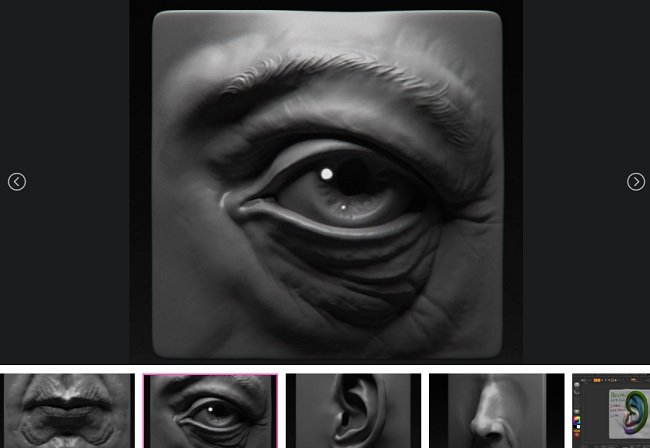 FlippedNormals – Sculpting the Facial Features in Zbrush  第1张