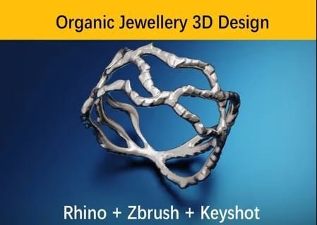 Organic Jewelry Design – Rhino Zbrush Keyshot  第1张