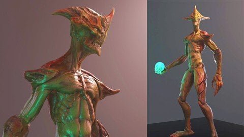 3D Game Character Creature – Full Complete Pipeline  第1张