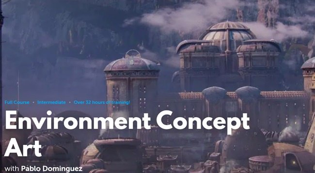 Learn Squared – Environment Concept Art by Pablo Dominguez