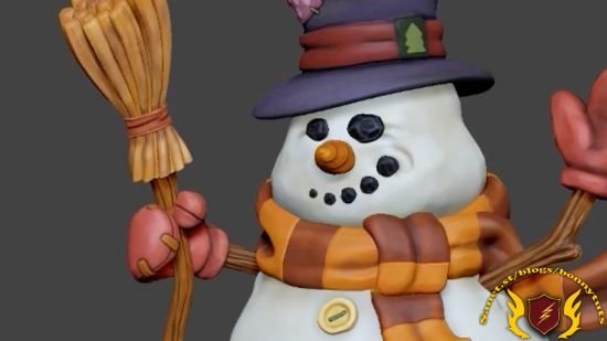 ZBrush Sculpting Project: The Wintery Snowman