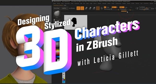 Schoolism – Designing Stylized 3D Characters in ZBrush with Leticia Gillett